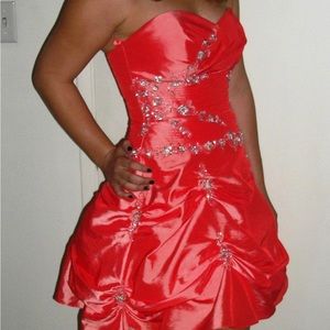 Coral Pink Short Dress